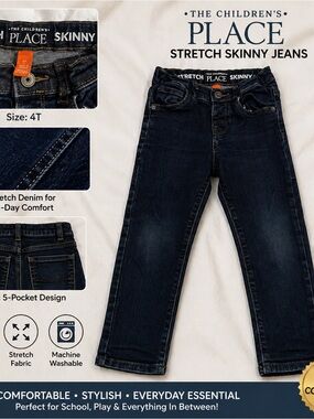 The Children's Place Dark Blue Stretch Skinny Jeans